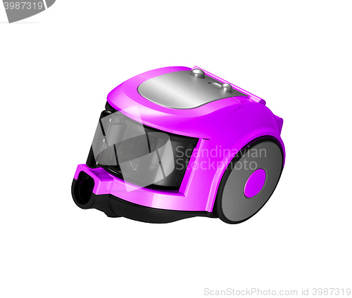Image of Modern violet vacuum cleaner isolated
