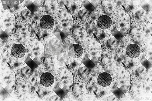 Image of Black-and-white fractal images: Mosaic balls