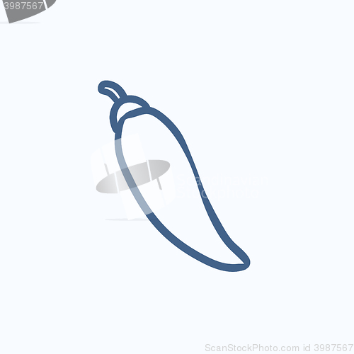 Image of Chilli sketch icon.