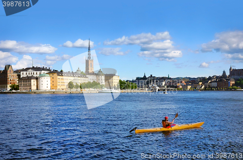 Image of kayaking in Stockholm
