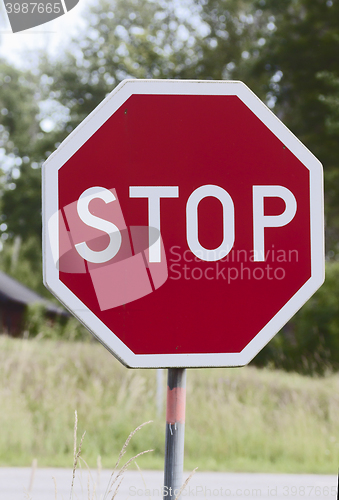 Image of stop sign