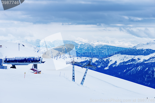 Image of Snow in mountains. 