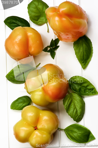 Image of Yellow and Orange Bell Peppers