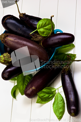 Image of Raw Small Eggplants