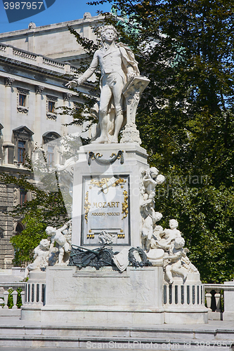 Image of Statue of Wolfgang Amadeus Mozart in Vienna