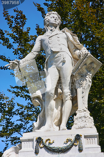 Image of Statue of Wolfgang Amadeus Mozart in Vienna