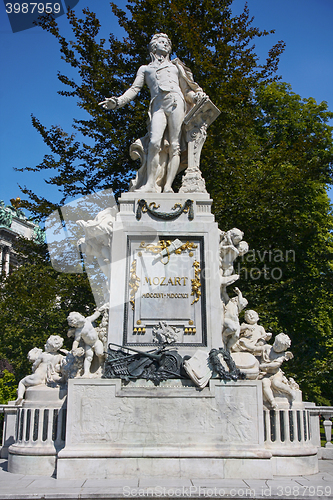 Image of Statue of Wolfgang Amadeus Mozart in Vienna