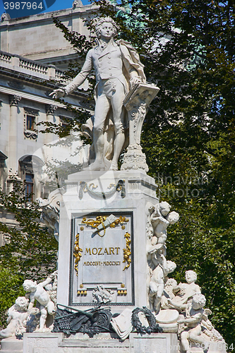 Image of Statue of Wolfgang Amadeus Mozart in Vienna