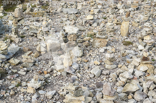 Image of stone piles at Pointe de Pen-Hir