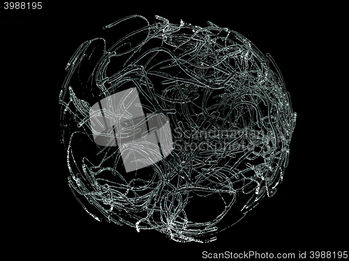Image of Dark fluid flow drops mixing and formation isolated