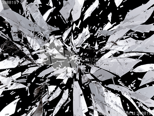 Image of Splitted or Shattered glass isolated