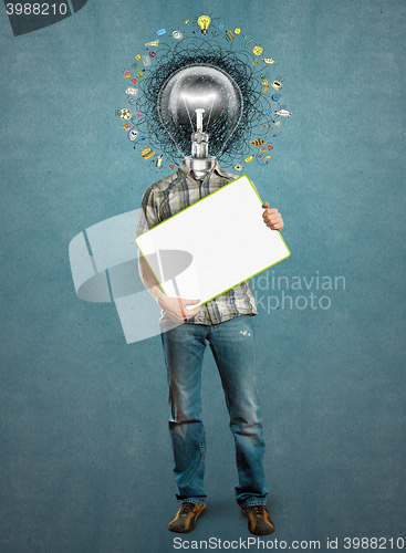 Image of lamp head man have got an idea