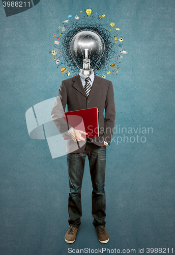 Image of lamp head man have got an idea