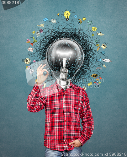 Image of lamp head man have got an idea