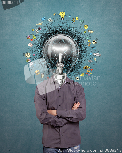 Image of lamp head man have got an idea