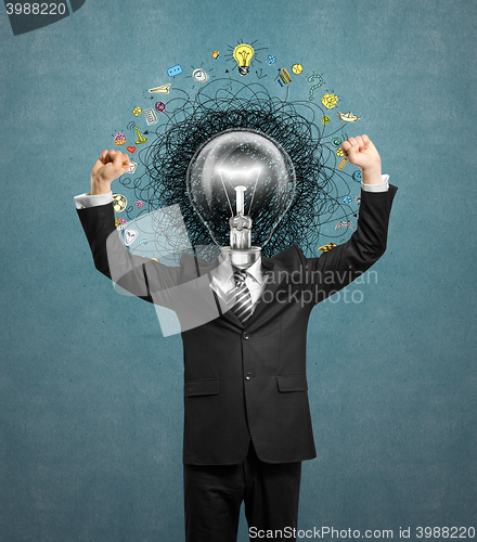 Image of lamp head man have got an idea