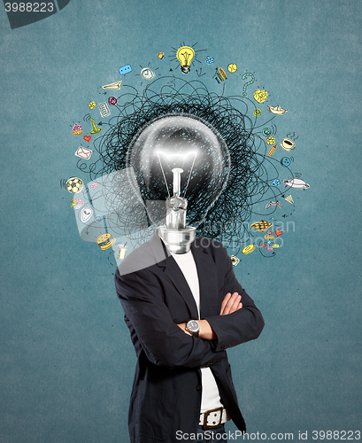 Image of lamp head man have got an idea