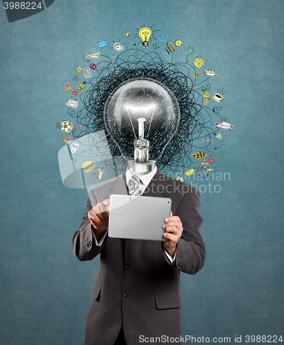 Image of lamp head man have got an idea