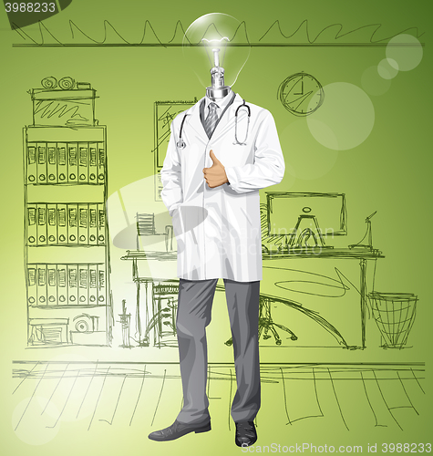 Image of Vector Doctor With Stethoscope