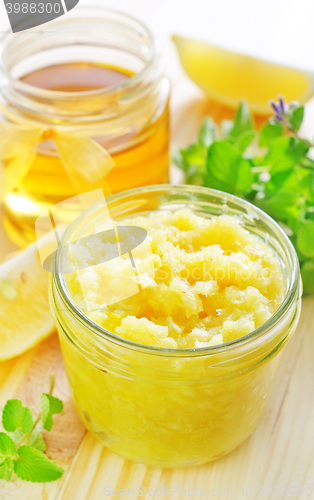 Image of lemons jam and honey