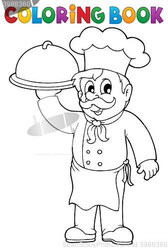 Image of Coloring book chef theme 1