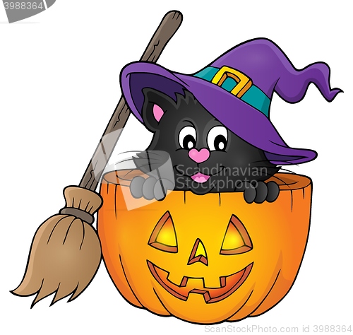Image of Halloween cat theme image 1