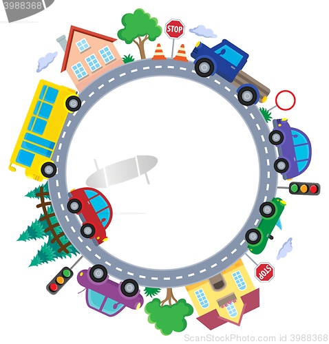 Image of Circle with cars theme image 1