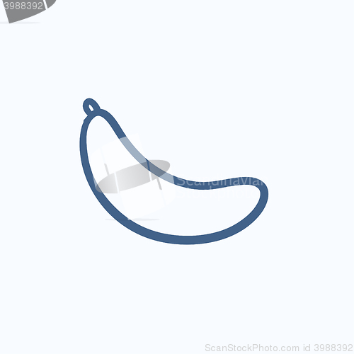 Image of Banana sketch icon.