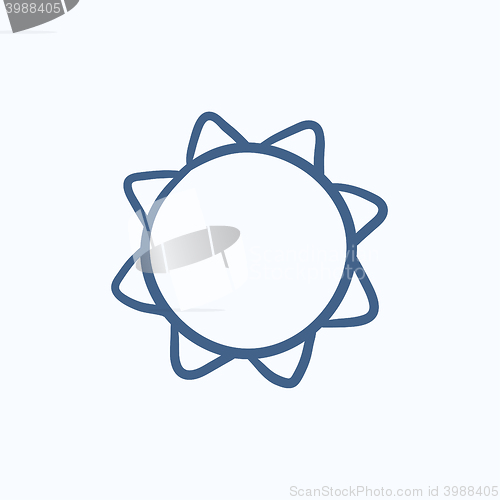 Image of Sun sketch icon.