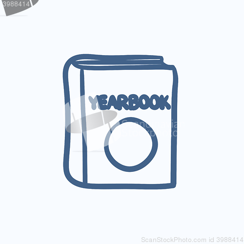 Image of Yearbook sketch icon.