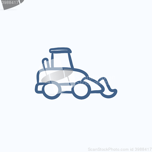 Image of Excavator sketch icon.