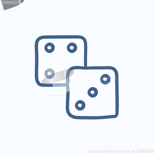 Image of Dice sketch icon.