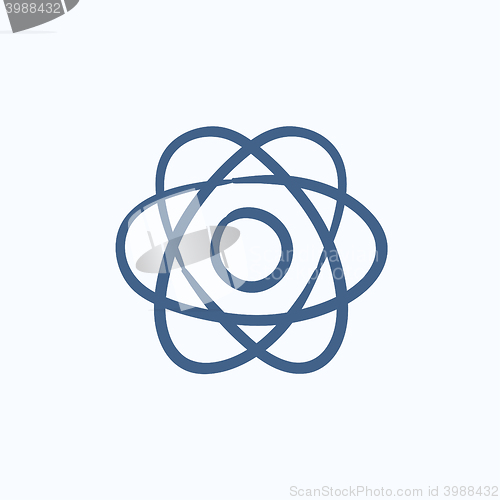 Image of Atom sketch icon.