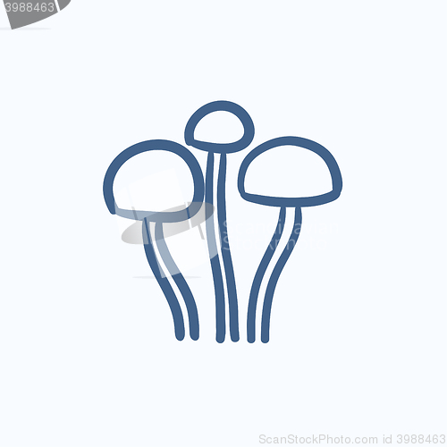 Image of Mushroom sketch icon.