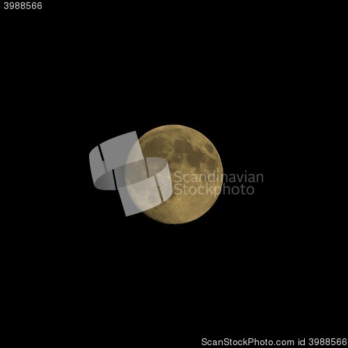 Image of Full moon sepia