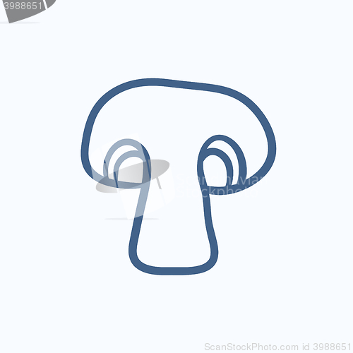 Image of Mushroom sketch icon.