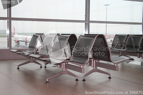 Image of Waiting hall at a an airport