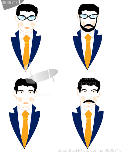 Image of Set of the icons men