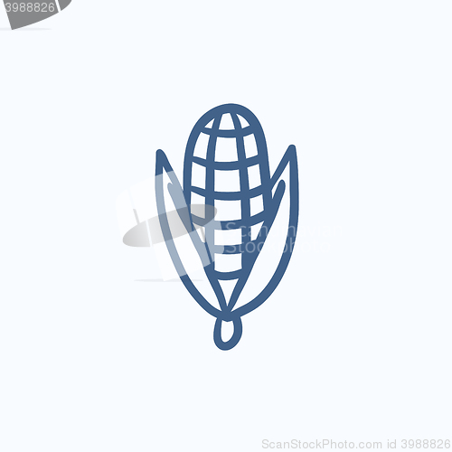 Image of Corn sketch icon.