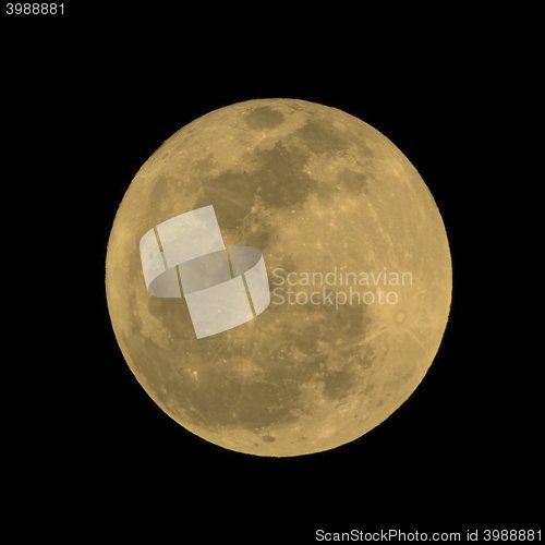 Image of Full moon sepia
