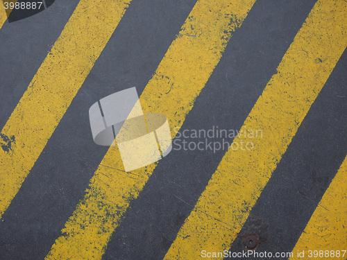 Image of Black and yellow sign