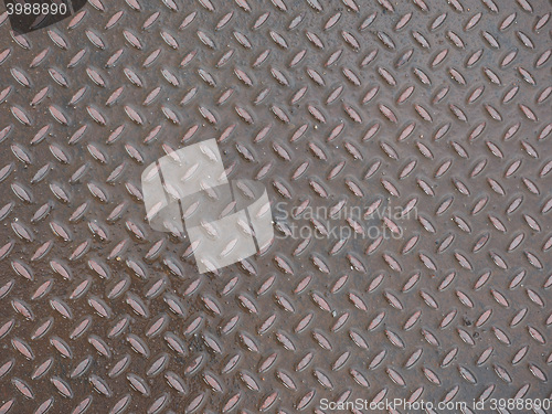 Image of Grey steel diamond plate background