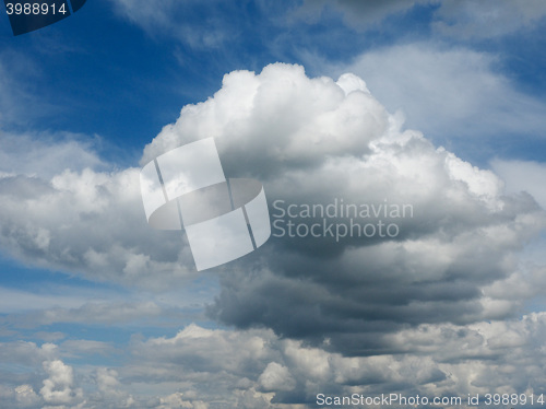 Image of Blue sky with clouds background