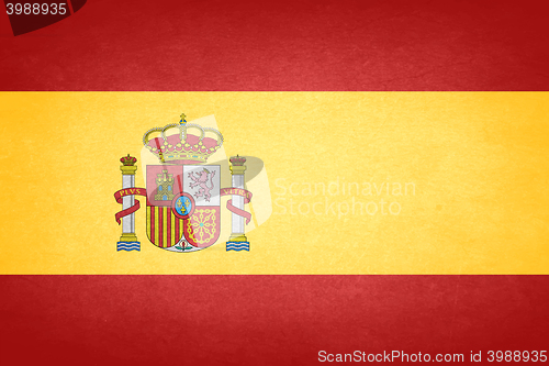 Image of Grunge Flag Of Spain