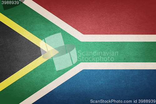 Image of Grunge Flag Of South Africa