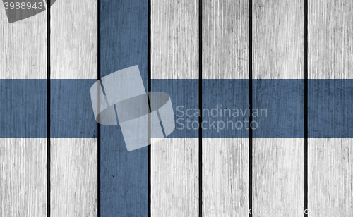 Image of Wooden Flag Of Finland