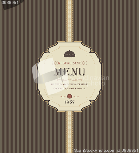 Image of Vintage Restaurant Menu