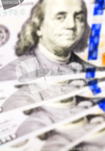 Image of American dollars, close-up