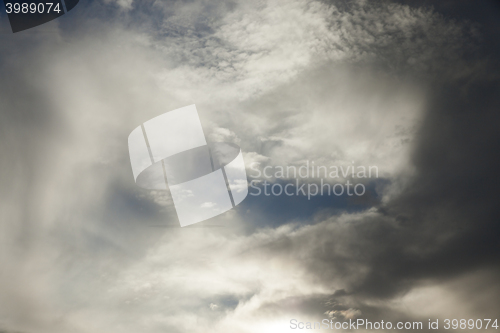 Image of photographed the sky with clouds