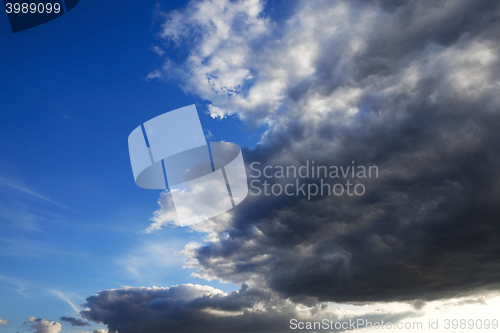 Image of photographed the sky with clouds